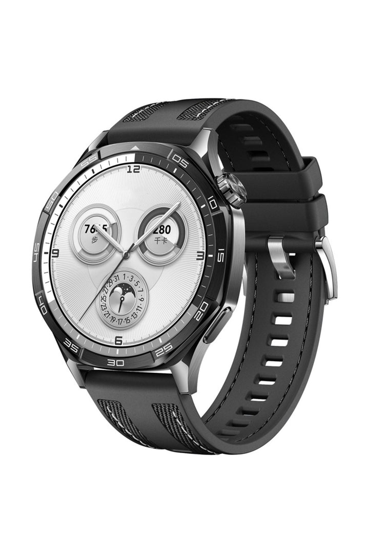Huawei Watch Gt2e/gt2/gt2 Pro/gt3/gt3 Pro/gt4/gt5 46mm Siyah Kumaş Ayarlanabilir Lansman Kordon