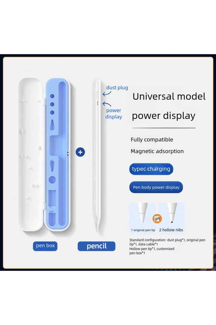 Apple/Samsung/Huawei/iPad Uyumlu Kalem Ucu ve Şarj Kablosu Koruma Saklama Kutusu Taşınabilir Hafif