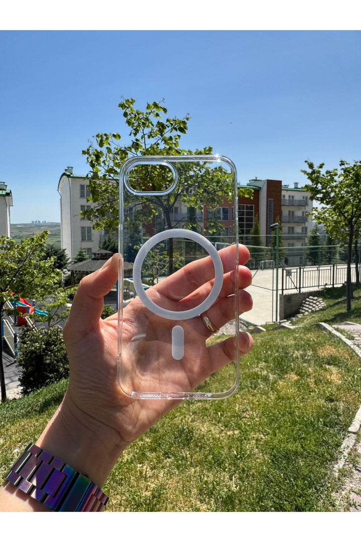 iPhone 16E Uyumlu Kılıf Sert Sararmaz Magsafe Kamera Korumalı Koruyucu Dayanıklı Kapak