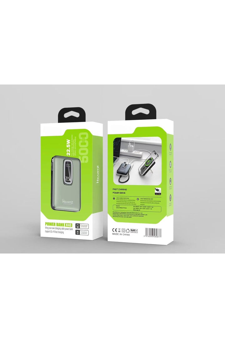 iPhone 11/12/13/14/15/16 Plus/17 Pro Max Uyumlu Magsafe Powerbank 5000 Mah Hızlı Şarj Type-C USB QC