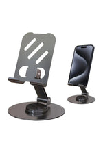 Load image into Gallery viewer, Yüksek Kaliteli Katlanabilir ve Ayarlanabilir Tablet Standı Telefon Tutucu Stand Masa üstü Gri Stand