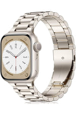 Load image into Gallery viewer, Apple Watch 9 8 7 6 5 4 3 2 1 Se 38mm/40mm/41mm Uyumlu Kordon Ayarlanabilir Parlak Metal Paslanmaz