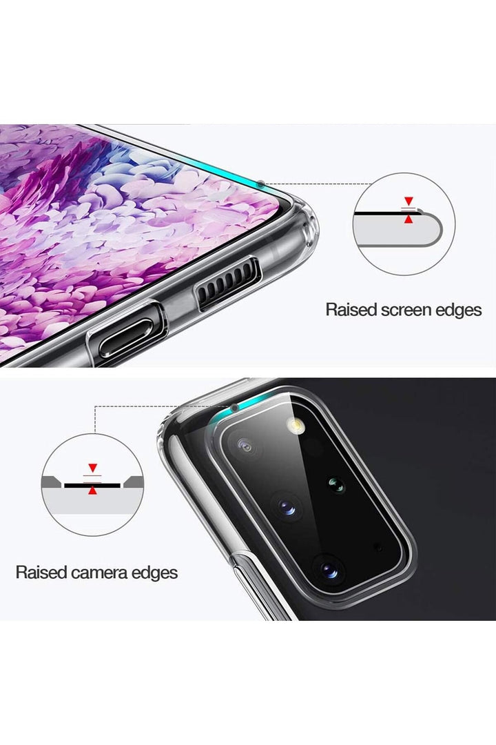 iNfinix Smart 10 Uyumlu Kamera Korumalı Kılıf Darbe Önceleyici Şeffaf Transparan Esnek Silikon Kapak