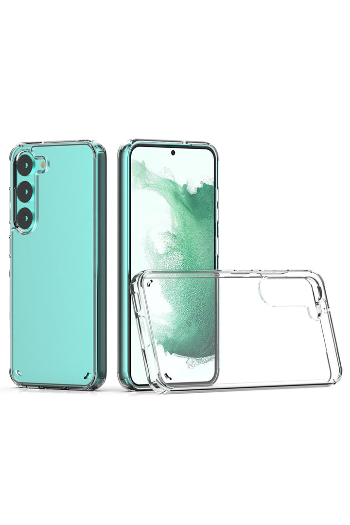 Samsung Galaxy S23 Plus Uyumlu Kılıf Şeffaf Sararmayan Renksiz Sert Silikon Dayanıklı Koruyucu Kapak