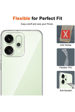 Load image into Gallery viewer, Oppo Reno 14 Uyumlu Kamera Korumalı Kılıf Darbe Önceleyici Şeffaf Transparan Esnek Silikon Kapak