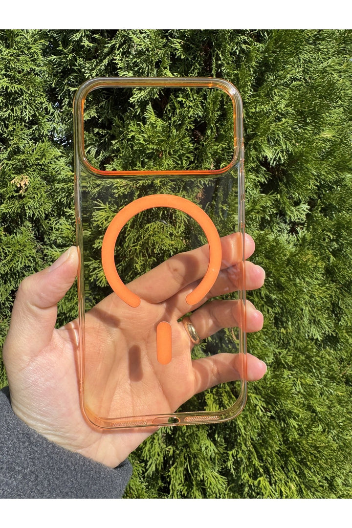 iPhone 17 Pro Max Uyumlu Kılıf Magsafe Sert Sararmaz Kamera Kenarı Koruyucu Dayanıklı Renkli Kapak