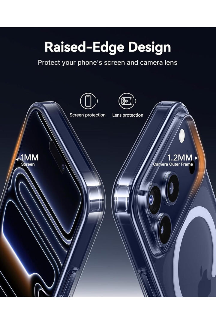 iPhone 17 Pro Max Uyumlu Kılıf İnce Sert Sararmaz Magsafe Kamera Kenarı Koruyucu Dayanıklı Kapak