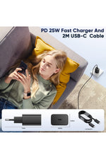 Load image into Gallery viewer, Samsung Galaxy S21/S22/S23/24/S24 Plus/S24 Ultra Uyumlu Hızlı Şarj 25W USB-C Type-C PD Şarj Cihazı