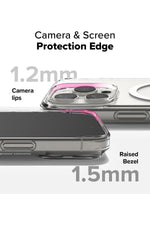 Load image into Gallery viewer, iPhone 16 Pro Max Uyumlu Kılıf Kamera Çıkıntılı Şeffaf Magsafe Kılıf Kablosuz Şarj Destekli Kapak