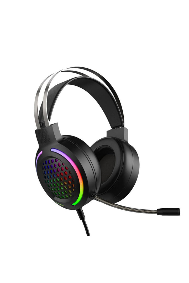 Kulaküstü Oyuncu Kulaklık RGB Led Işıklı Gaming Ayarlanabilir USB 3.5mm Jack Mikrofonlu PC/PS/X-Box