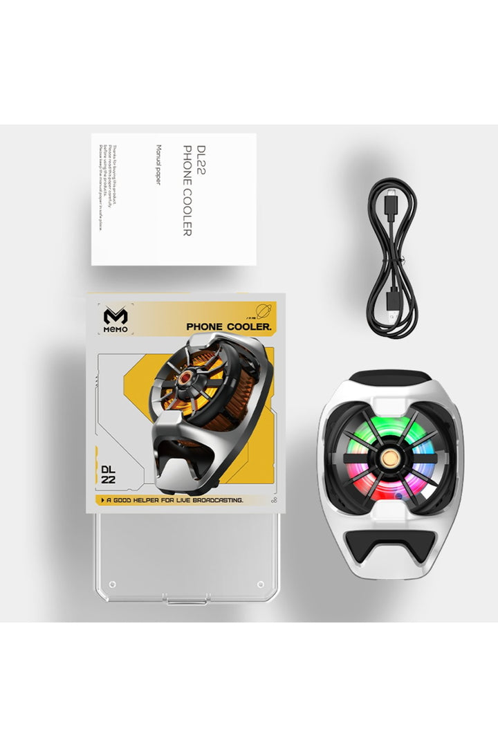 iPhone/Samsung ve Telefon Kıskaç Aparatlı Magsafe Tabletler için Soğutucu RGB Isı Önleyici Fan