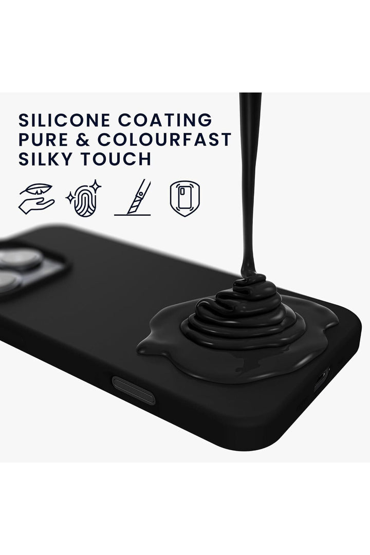 Yüksek Kaliteli iPhone 16 Pro Uyumlu Kılıf Liquid Silikon Renkli Mat Lekelere Dayanıklı Kaymaz