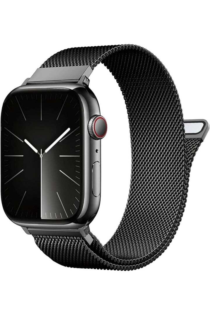Apple Watch 9 8 7 6 5 4 3 2 1 Se 38mm/40mm/41mm Uyumlu Kordon Mıknatıslı Ayarlanabilir Metal Kordon