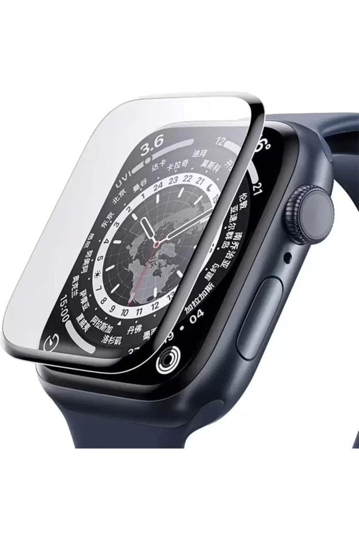Apple Watch 3 2 1 38mm Uyumlu Watch Ekran Koruyucu Darbelere Dayanıklı Tam Kaplayan Esnek Nano Cam