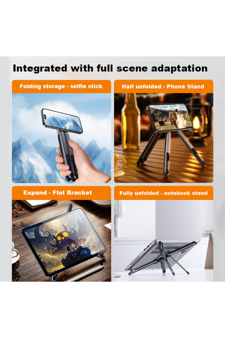 Macbook/iPad/Laptop/iPhone 12/13/14/15/16 Plus/17 Pro Max Uyumlu Metal Magsafe Telefon Tutucu Stand