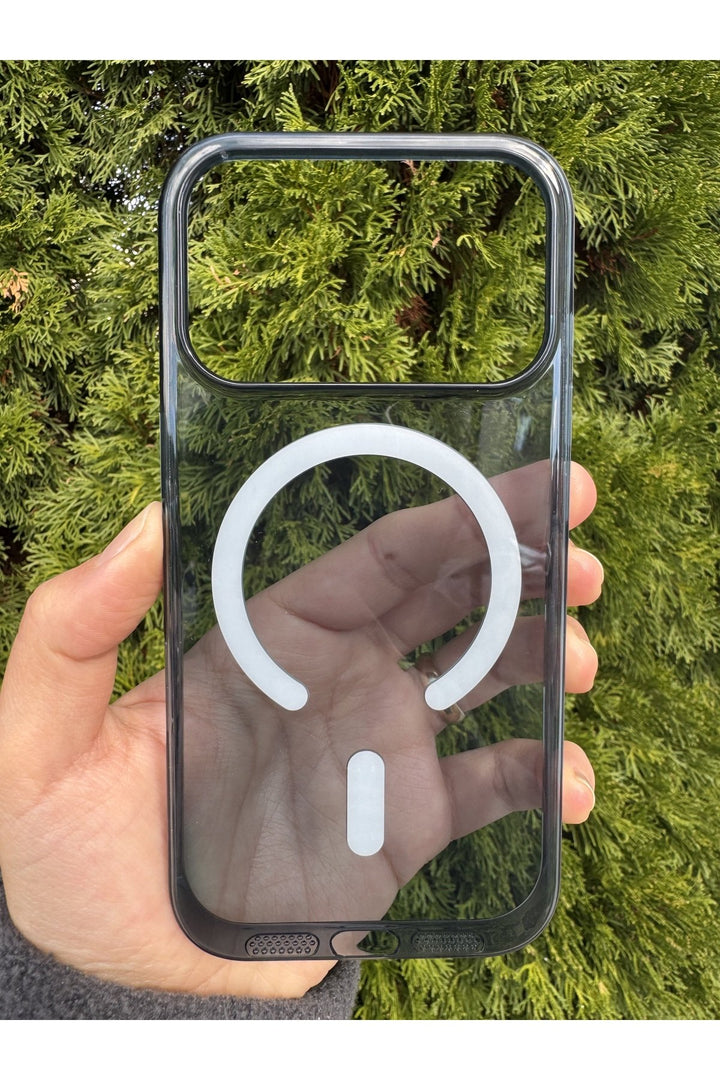 iPhone 17 Pro Uyumlu Kılıf Magsafe Sert Sararmaz Kamera Kenarı Koruyucu Dayanıklı Renkli Kapak