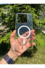 Load image into Gallery viewer, Xiaomi Mi 14T Pro Uyumlu Kılıf Sert Sararmaz Magsafe Kamera Korumalı Koruyucu İnce Şeffaf Kapak