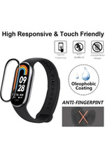 Load image into Gallery viewer, Xiaomi Mi Band 8 Uyumlu Tam Kaplayan Darbelere Karşı Dayanıklı Kırılmaz Cam Nano Ekran Koruyucu