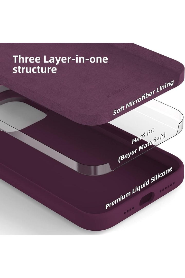 Yüksek Kaliteli iPhone 13 Pro Uyumlu Kılıf Liquid Silikon Renkli Mat Lekelere Dayanıklı Kaymaz