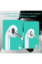 Load image into Gallery viewer, Çok Fonksiyonlu Fırçalı İğneli Süngerli Telefon/Airpods/Kulaklık/Tablet Temizleme Aracı Temizlik Kit