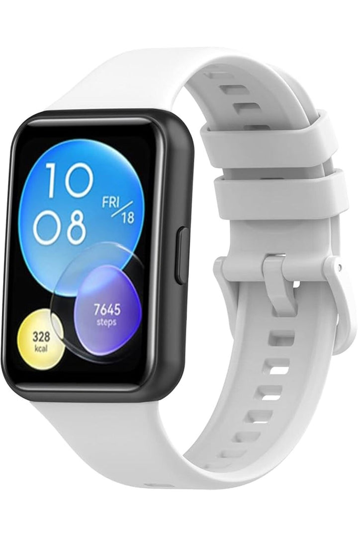 Huawei Watch Fit2 Uyumlu Kordon Liquid Silikon Ayarlanabilir Renkli Lansman Kordon