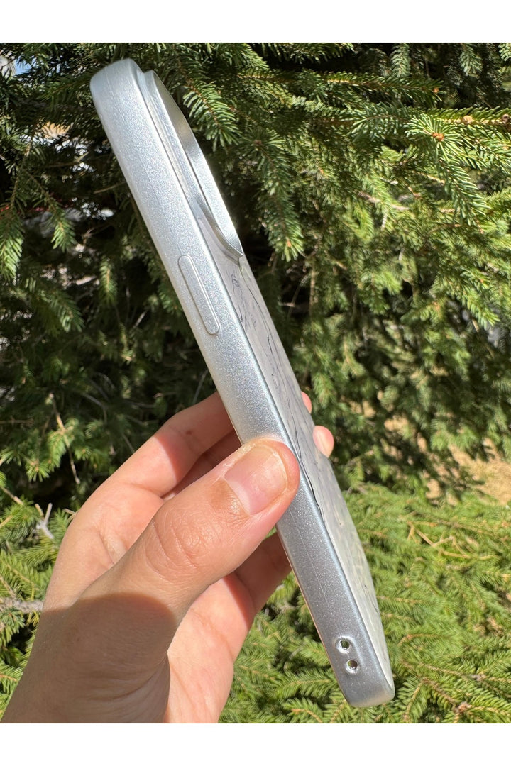 iPhone 14 Pro Max Uyumlu Kılıf Parlak Mermer Desenli Kamera Kenar Koruyuculu Arka Kapak