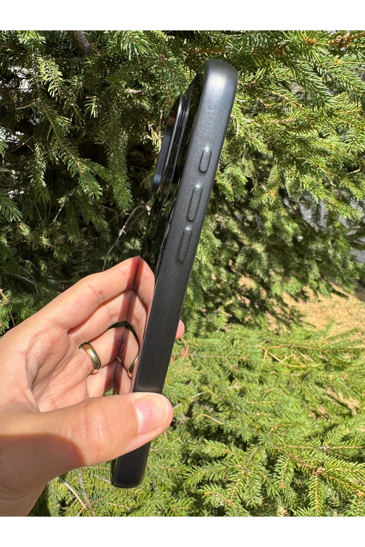 iPhone 16 Pro Max Uyumlu Kılıf Parlak Mermer Desenli Kamera Kenar Koruyuculu Arka Kapak