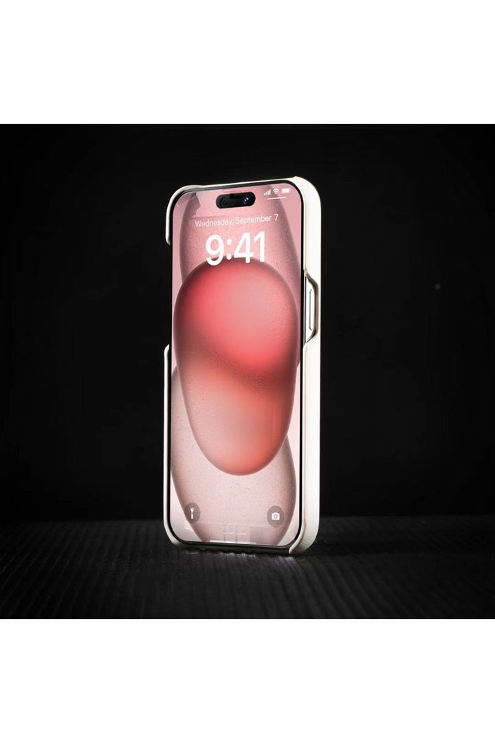 iPhone 15 Uyumlu Deri Magsafe Kılıf Yüksek Kaliteli Kablosuz Şarj Destekli Manyetik Kapak