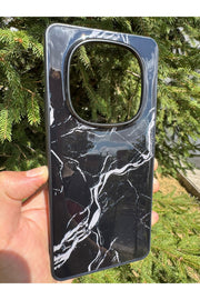 Xiaomi Redmi Note 14 Pro 4G Uyumlu Kılıf Parlak Mermer Desenli Kamera Kenar Koruyuculu Arka Kapak