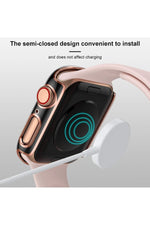 Load image into Gallery viewer, Apple Watch Se 3 2 1 42mm Uyumlu Kılıf Ekran ve Kasa Koruyucu Tam Kaplayan Parlak Watch Kasa Koruma