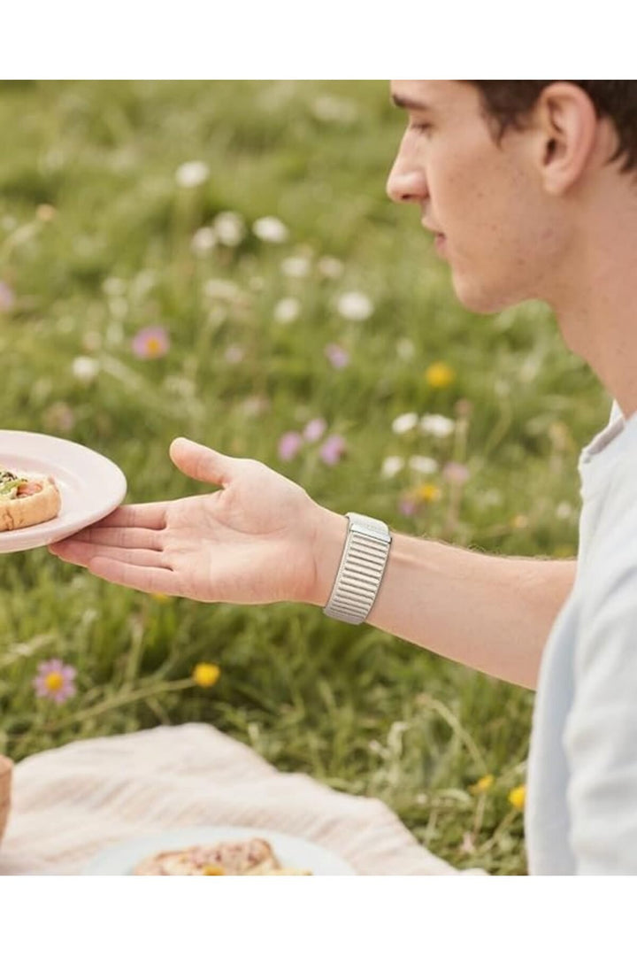 Samsung Galaxy Watch 8 40mm/44mm/Classic 46mm Uyumlu Sport Kumaş Ayarlanabilir Cırt Cırtlı Kordon
