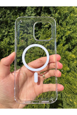 Load image into Gallery viewer, iPhone 16 Pro Uyumlu Kılıf Sert Sararmaz Magsafe Kamera Kenarı Koruyucu Dayanıklı Çöl Titanyum Kapak
