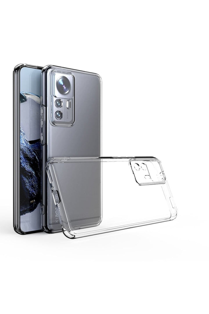 Xiaomi Mi 12t Pro Uyumlu Kapak Şeffaf 3d Kamera Korumalı Renksiz Esnek Silikon Kılıf