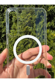 Samsung Galaxy S23 Fe Uyumlu Kılıf Sert Sararmaz Magsafe Kamera Korumalı Koruyucu Dayanıklı Kapak