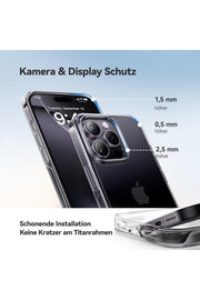 iPhone 16 Pro Uyumlu Kamera Çıkıntlı Korumalı Darbe Önleyici Şeffaf Esnek Renksiz Silikon Kapak