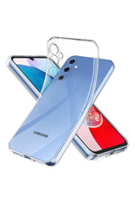 Load image into Gallery viewer, Samsung Galaxy A04S Uyumlu Kılıf 3D Kamera Korumalı Darbe Önleyici Şeffaf Transparan Esnek Silikon