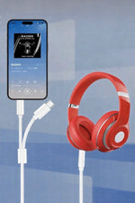 Load image into Gallery viewer, Lightning/Type-C Uyumlu Aux Kablosu 3.5mm Jack Tüm Modeller ile Uyumlu Silikon Dayanıklı Ses Kablosu