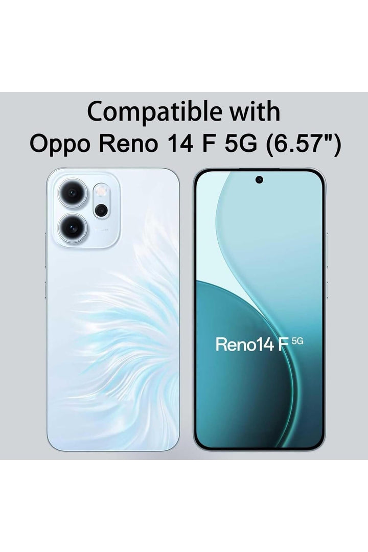 Oppo Reno 14F/14FS Uyumlu Kamera Korumalı Kılıf Darbe Önleme Şeffaf Transparan Esnek Silikon Kapak