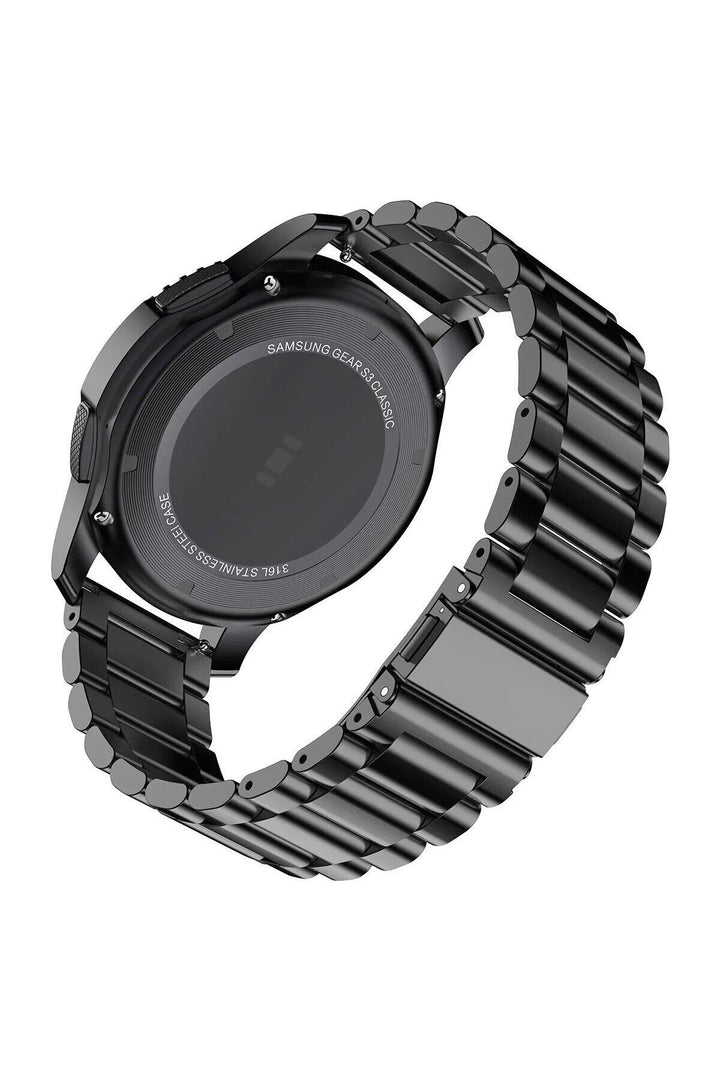 Huawei Watch GT2E/GT2/GT2 Pro/GT3/GT3 Pro/GT4 46mm Uyumlu Kordon Ayarlanablir Paslanmaz Parlak Metal