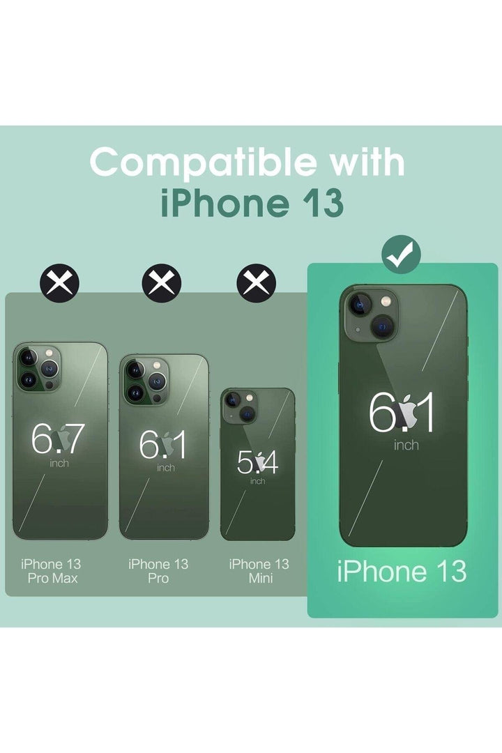 iPhone 13 Mini Uyumlu Kılıf Darbelere Dayanıklı Ultra ince Şeffaf Renksiz Transparan Esnek Silikon
