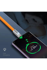 Load image into Gallery viewer, Samsung Galaxy S7/Edge/S6/Note4/S4/S3/J7/J5/A7/A5/C7/C5 Uyumlu 120w Micro Hızlı Şarj Kablosu Kopmaz