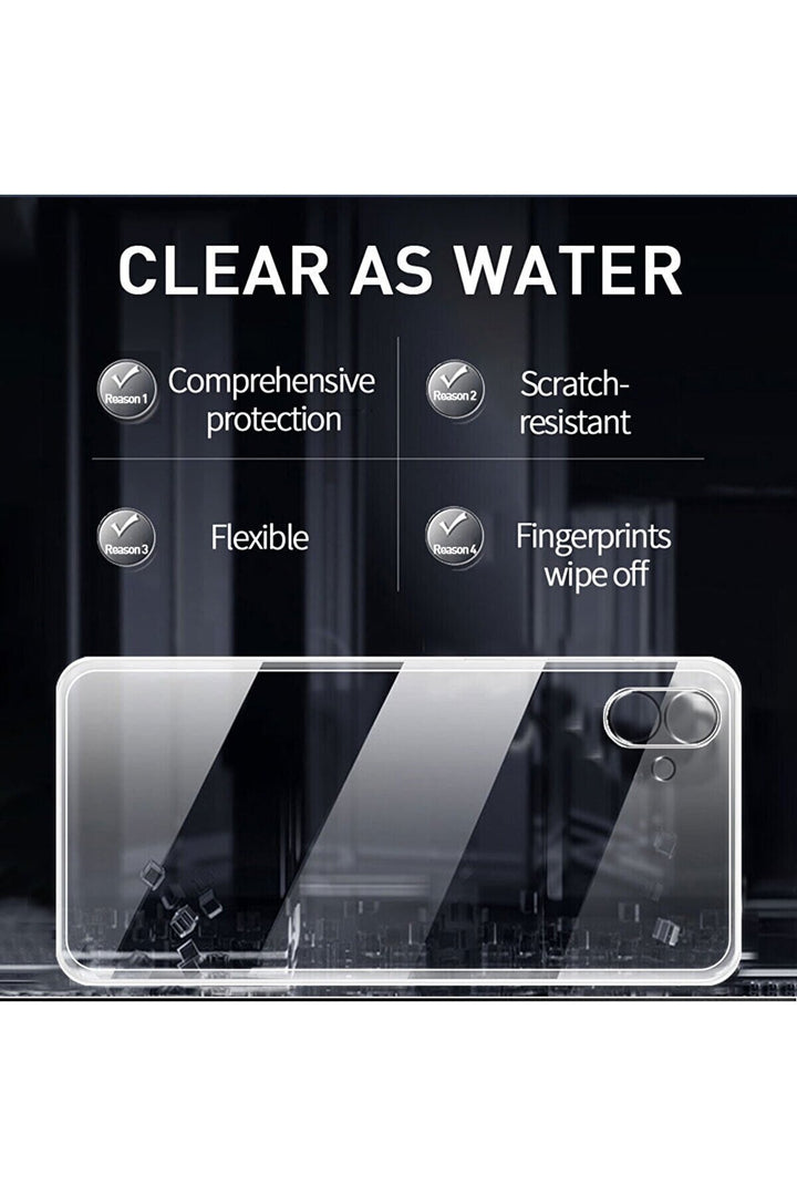 Samsung Galaxy A05 Uyumlu Kılıf 3D Kamera Korumalı Darbe Önleyici Şeffaf Transparan Esnek Silikon