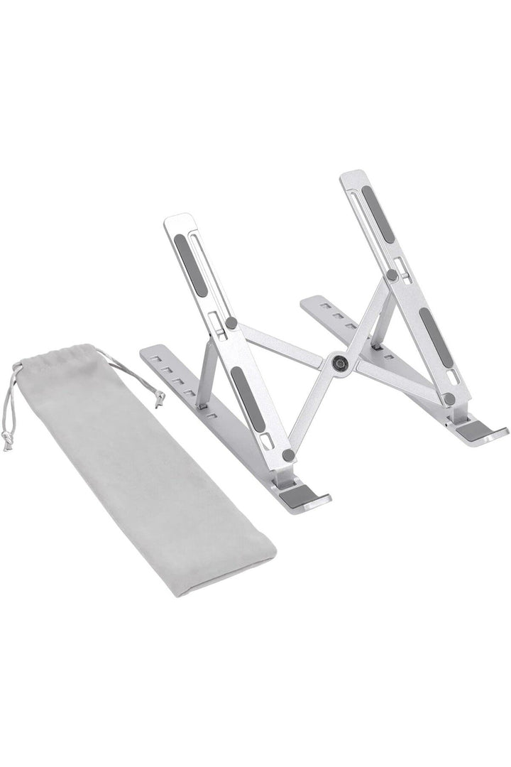 Kademeli Ayarlanabilir Metal Laptop Standı Macbook/notebook Katlanabilir Hafif Kaymaz Tablet Tutucu