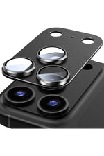 Load image into Gallery viewer, iPhone 17 Pro Max Uyumlu Kamera Koruyucu Lens Metal Temperli Cam Kamera Çevresi Tam Koruma